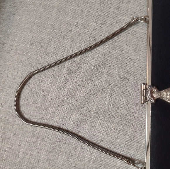 Black Vintage Purse 1940's -50's - Picture 7 of 11